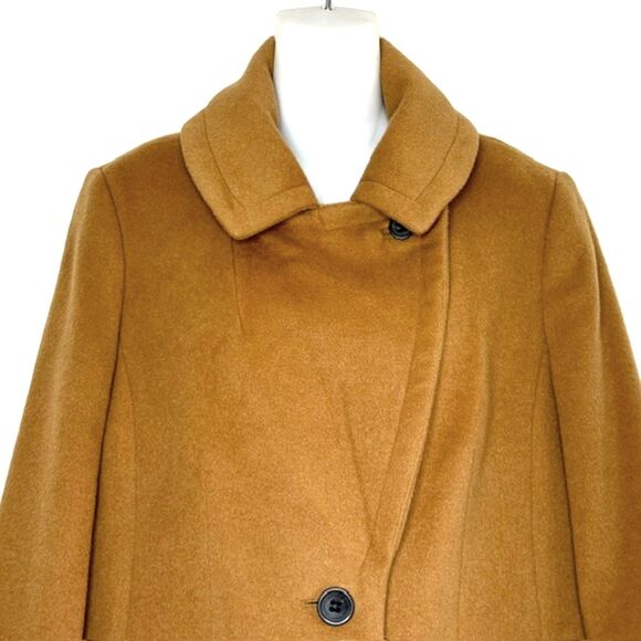 TALBOTS CAMEL WOOL BLEND COAT JACKET SIZE 6 NWOT MRSP $269/$179 - Picture 5 of 14